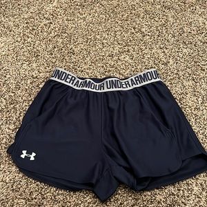 Under Armour Navy Blue Athletic Shorts, size small; no tag